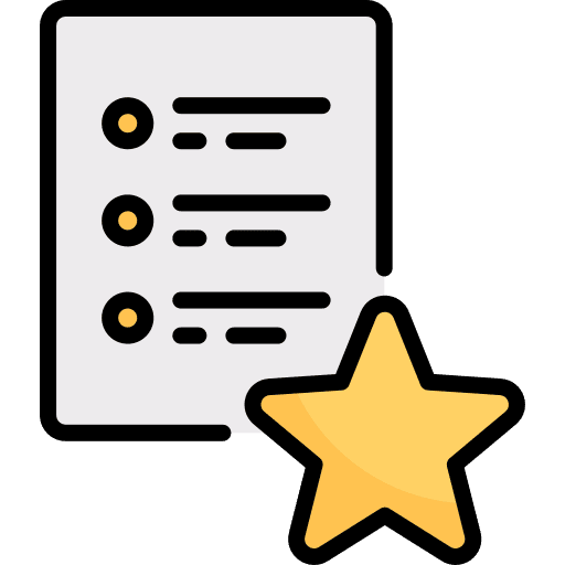 List text lines interface favorite icon