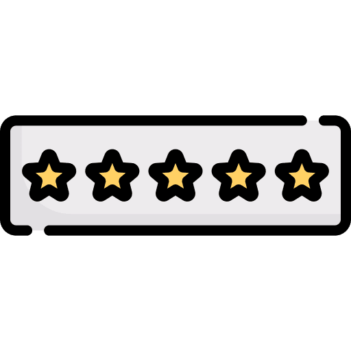 Rating shipping and delivery stars voting icon