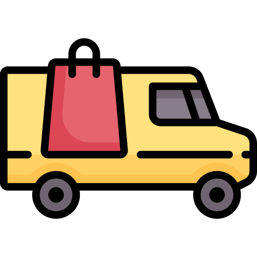 Delivery truck transport shipping and delivery deliver icon