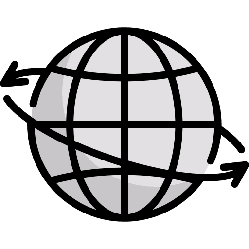 Worldwide world maps and location multimedia icon
