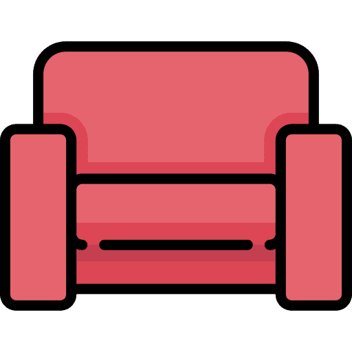 Armchair furniture seat armchair icon