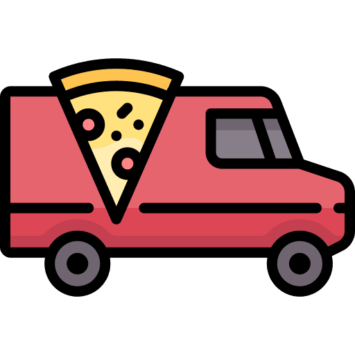 Delivery truck shipping and delivery transport trucking icon