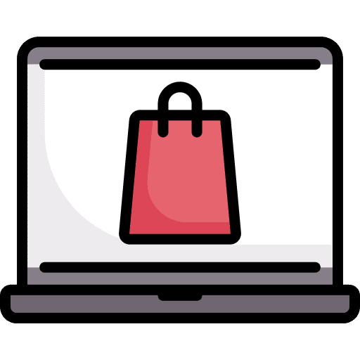 Online shop ecommerce online shop online store icon