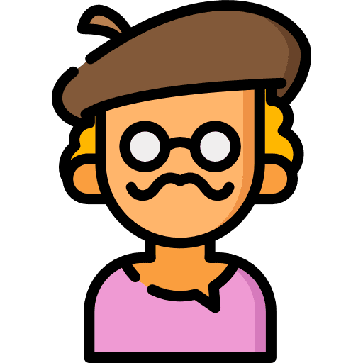 Artist designer boy people icon