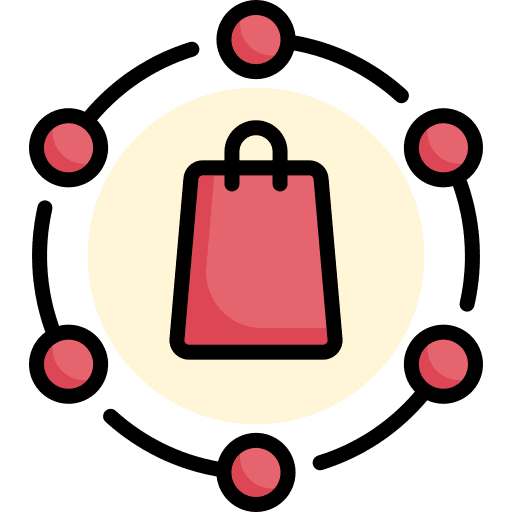 Shopping bag commerce and shopping shopping bag shopper icon