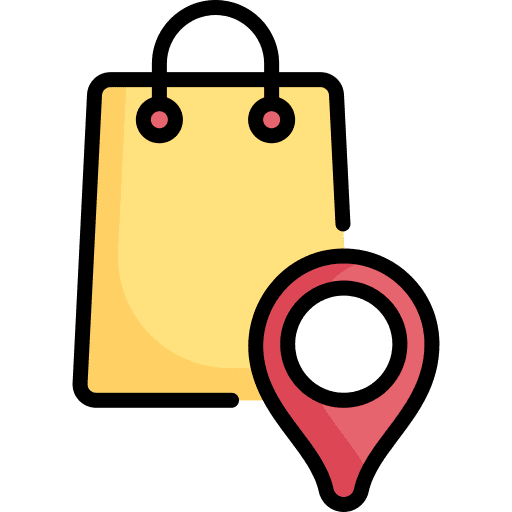 Shopping bag online store online shop supermarket icon