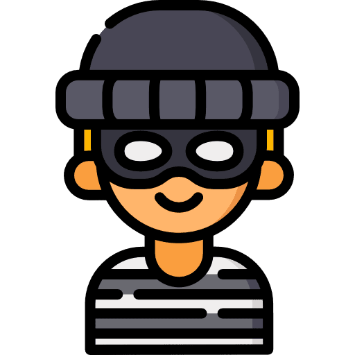 Thief thief people occupation icon