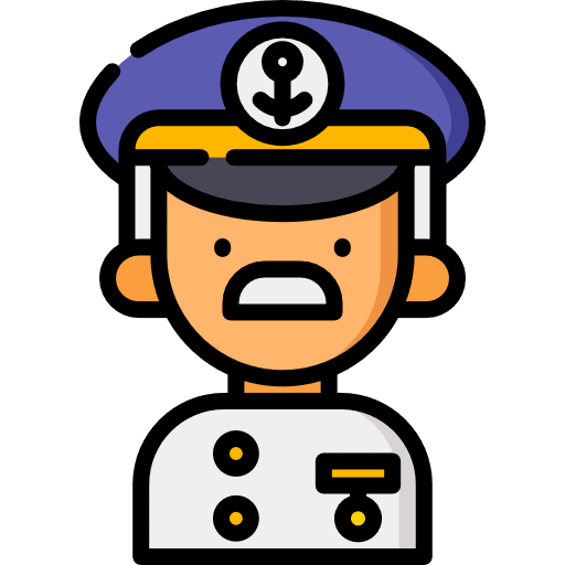 Captain wheel captain cruise icon