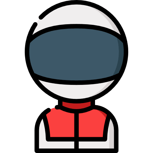 Racer professions and jobs people job icon