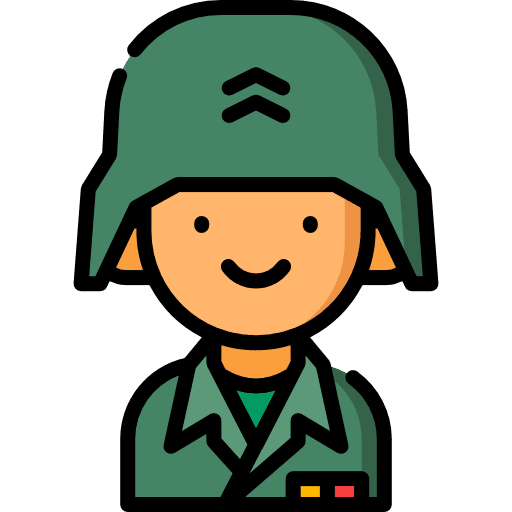 Soldier militar military strategy weapon icon