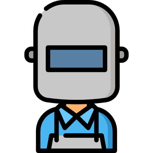 Welder steel occupation industry icon