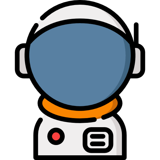 Astronaut professions and jobs space occupation icon
