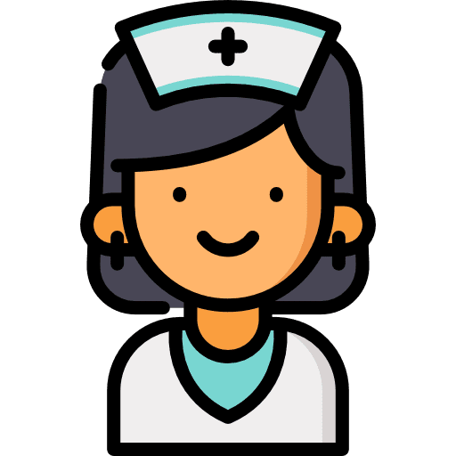 Nurse professions and jobs people doctor icon