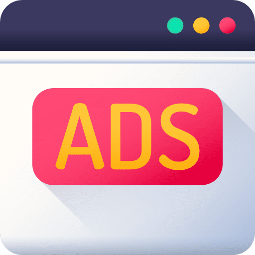 Ads online marketing browser advertising icon