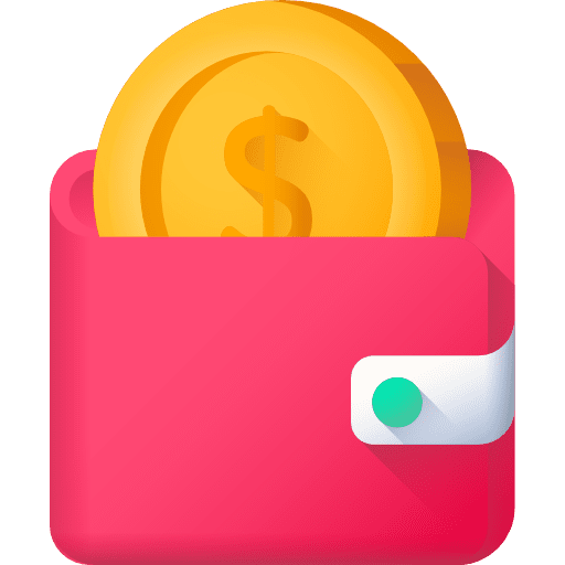 Savings deposit purse saving icon