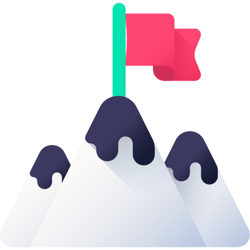 Goal mountain goal landscape icon Goal mountain goal landscape icon
