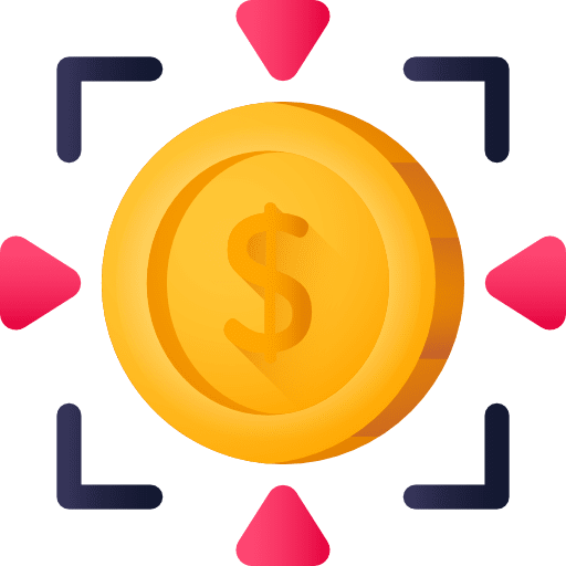Coin currency business and finance dollar icon Coin currency business and finance dollar icon