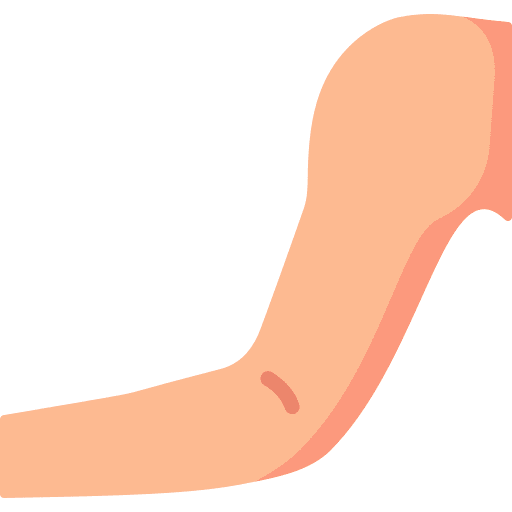 Arm parts healthcare and medical body icon Arm parts healthcare and medical body icon