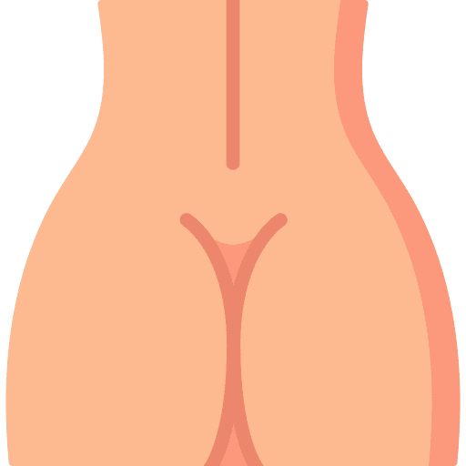 Buttocks human body parts icon Buttocks human body parts icon