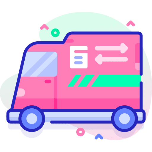 Delivery truck store delivery online icon
