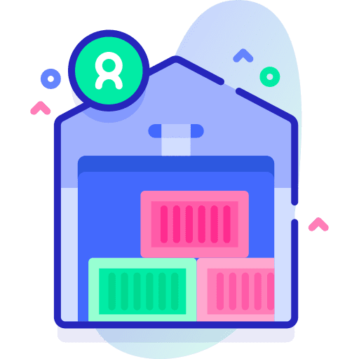 Warehouse shipping and delivery factory limited stock icon