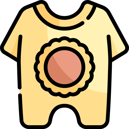 Bodysuit children kid and baby clothes icon Bodysuit children kid and baby clothes icon