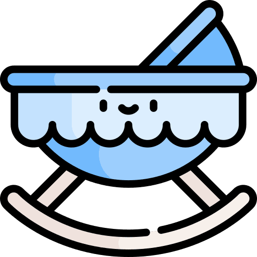 Crib cradle motherhood basinet icon