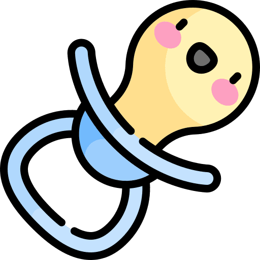 Pacifier kid and baby toy babies icon