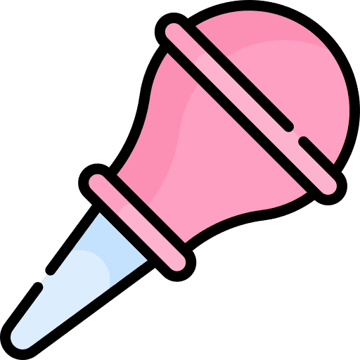 Nasal aspirator newborn kid and baby tool icon Nasal aspirator newborn kid and baby tool icon