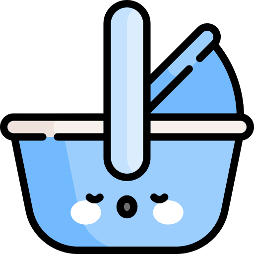 Carrycot trundle bed cradle basket icon Carrycot trundle bed cradle basket icon