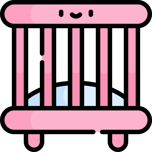 Crib basinet cradle motherhood icon Crib basinet cradle motherhood icon