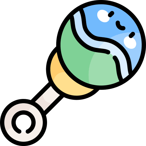 Rattle kid and baby rattle baby icon Rattle kid and baby rattle baby icon