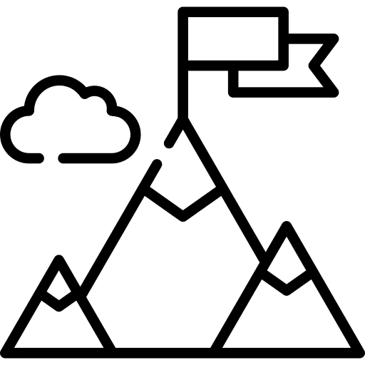 Achievement nature business and finance challenge icon