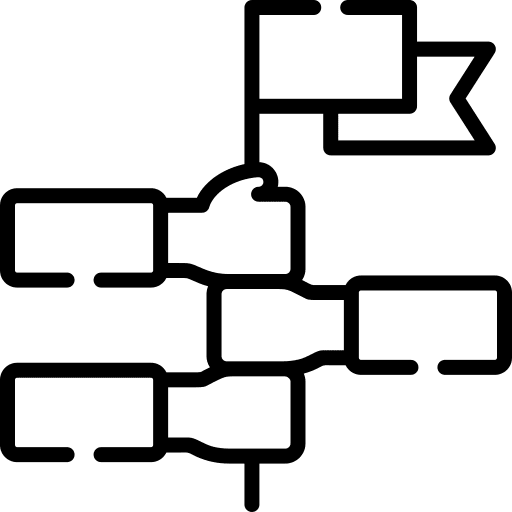 Goal achievements networking team icon