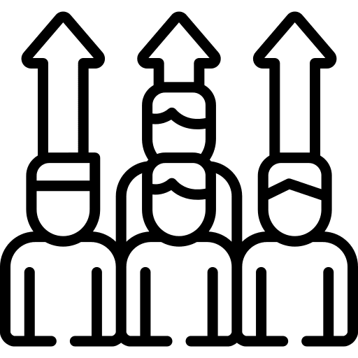 Workforce workers coworking partnership icon Workforce workers coworking partnership icon