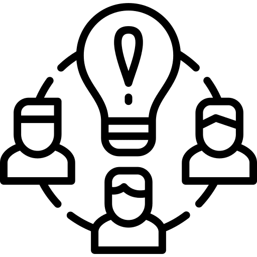 Idea brainstorm work business and finance icon Idea brainstorm work business and finance icon