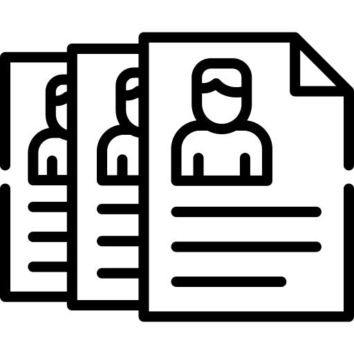 Profile professions and jobs personal profile resume icon Profile professions and jobs personal profile resume icon