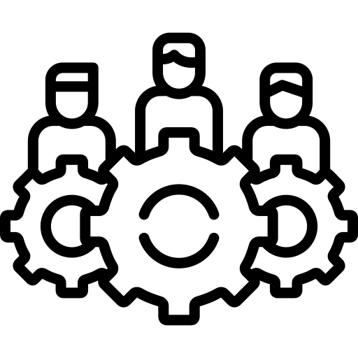 Team management team management gear group icon Team management team management gear group icon