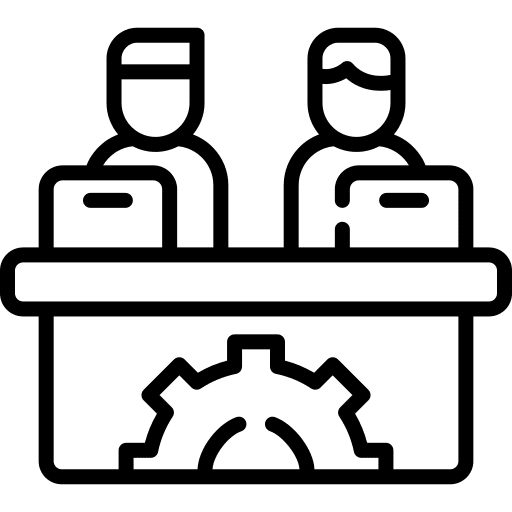 Teamwork negotiation organization business and finance icon Teamwork negotiation organization business and finance icon