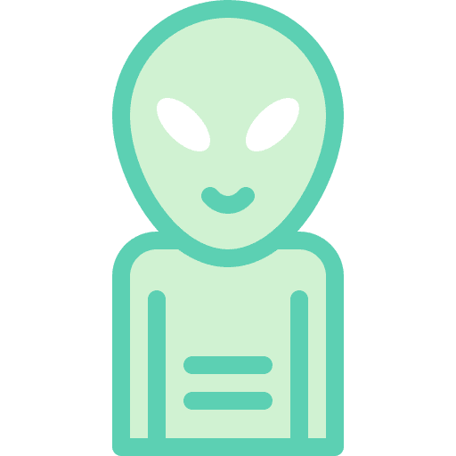 Alien galaxy nature astronomy icon