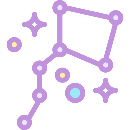 Constellation nature space universe icon