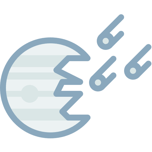 Destroyed planet nature destroyed planet galaxy icon