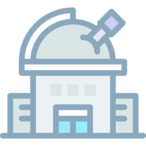 Observatory telescope astronomy science icon