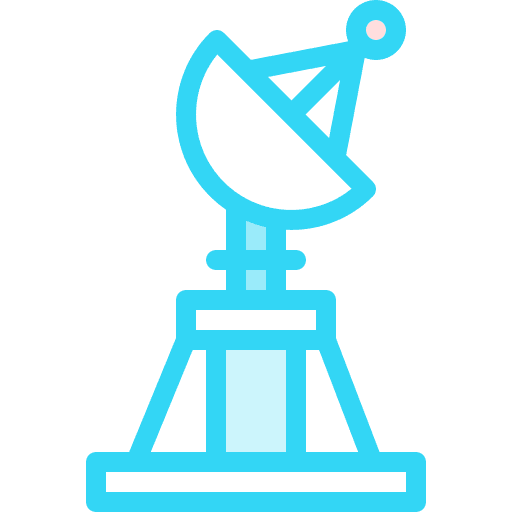 Radio signal dish radio antenna satellite dish icon