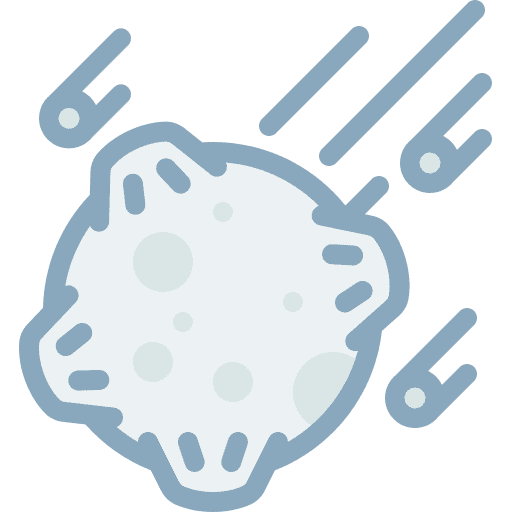 Asteroid astronomy nature space icon