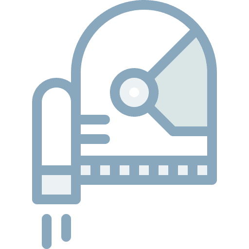 Astronaut spaceman suit astronomy icon