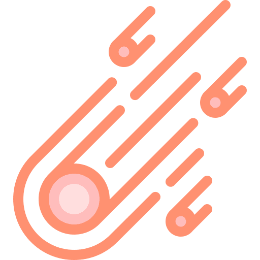 Meteor space education meteor icon
