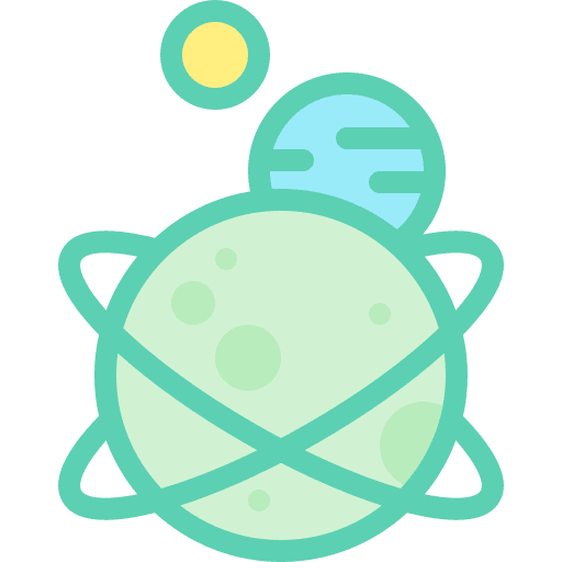 Planets astronomy nature space icon