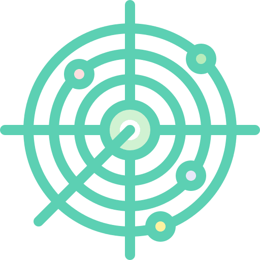 Radar positional place nature icon