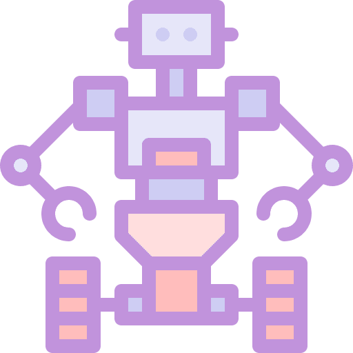 Robot electronics cyborg robot icon